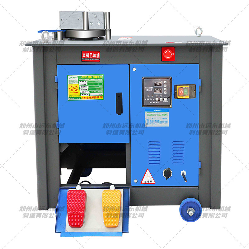 GF25型數(shù)控快速鋼筋彎箍機(圖1) GF25型數(shù)控快速鋼筋彎箍機(圖1)